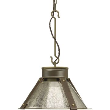 Point Dume-Rockdance 1-Light Pendant in Aged Brass