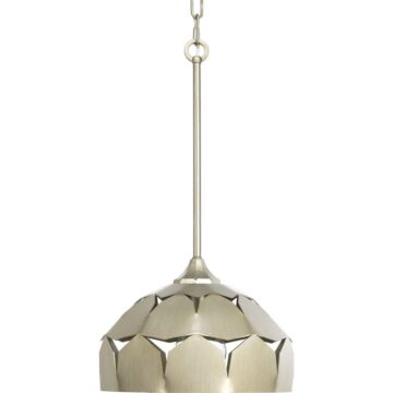 Point Dume-Yerba 1-Light Pendant in Silver Ridge