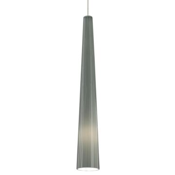 Zenith One Light Pendant in Satin Nickel by Visual Comfort Modern
