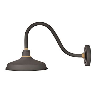 Hinkley Foundry Classic 1-Light Outdoor Wall Light In Museum Bronze