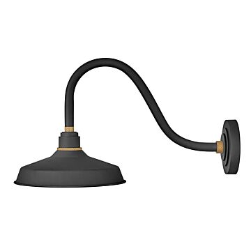 Hinkley Foundry Classic 1-Light Outdoor Wall Light In Textured Black