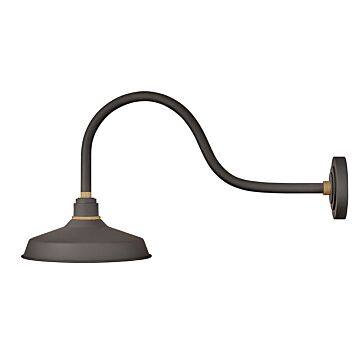 Hinkley Foundry Classic 1-Light Outdoor Wall Light In Museum Bronze