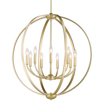 Colson Chandelier in Olympic Gold by Golden Lighting