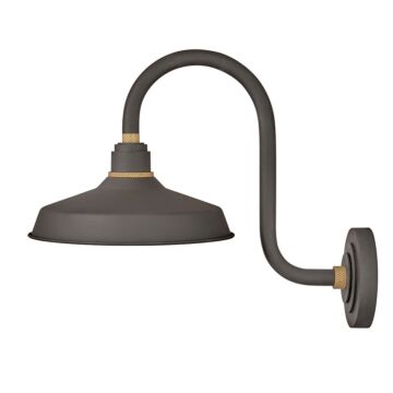 Hinkley Foundry Classic 1-Light Outdoor Wall Light In Museum Bronze