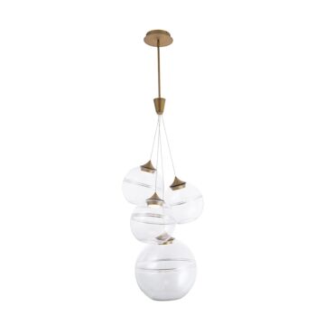 Bistro LED Pendant in Aged Brass by W.A.C. Lighting