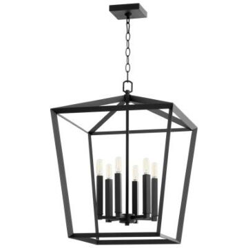 Cyan Design Hyperion 6 Light Foyer Chandelier in Noir