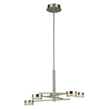 Transton LED Chandelier in Brushed Nickel by Eglo USA