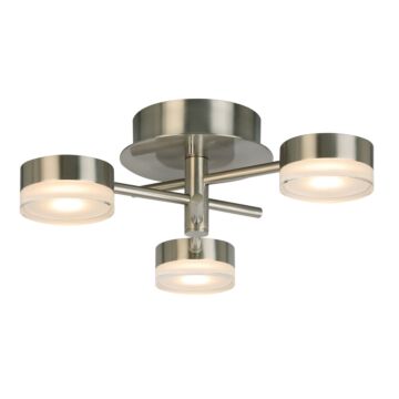 Transton LED Ceiling Mount in Brushed Nickel by Eglo USA