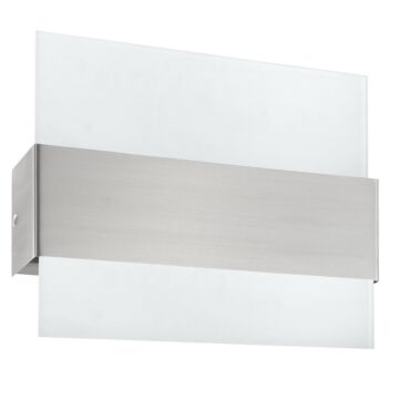 Nikita LED LED Wall Light in Matte Nickel by Eglo USA