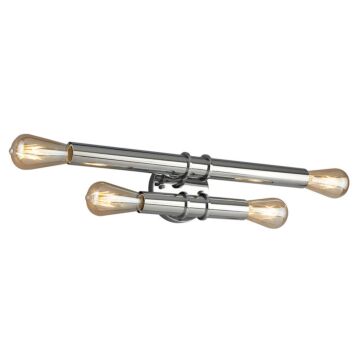 Drucker 4-Light Bathroom Vanity Light Vanity in Chrome