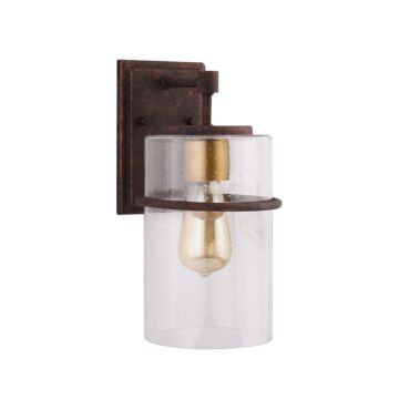 Brandel One Light Outdoor Wall Mount in Rust by Eglo USA