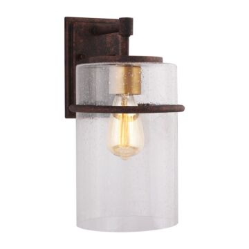 Brandel One Light Outdoor Wall Mount in Rust by Eglo USA