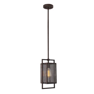 Garraux One Light Pendant in Rust by Eglo USA