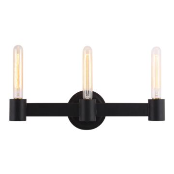 Broyles 3-Light Bathroom Vanity Light Bar in Matte Black