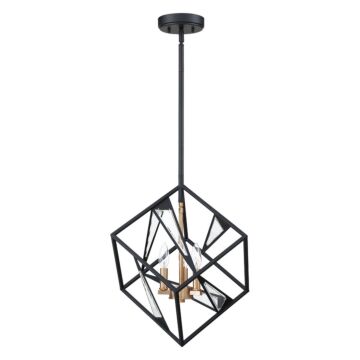 Corrietes Three Light Pendant in Matte Black by Eglo USA