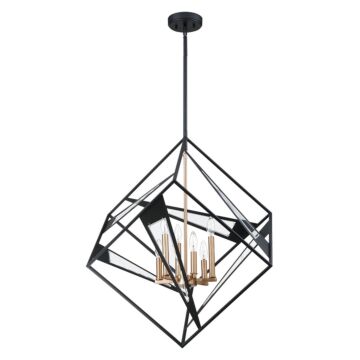 Corrietes Six Light Pendant in Matte Black by Eglo USA