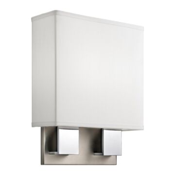 No Family LED Wall Sconce in Brushed Nickel & Chrome by Kichler