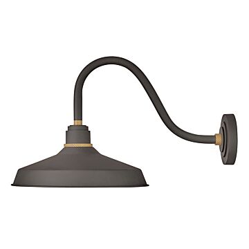 Hinkley Foundry Classic 1-Light Outdoor Wall Light In Museum Bronze