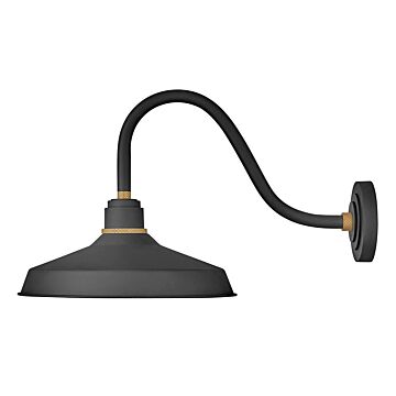 Hinkley Foundry Classic 1-Light Outdoor Wall Light In Textured Black