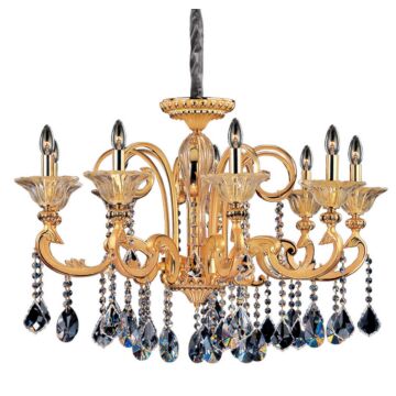 Legrenzi Nine Light Chandelier in Gold by Allegri