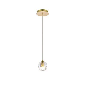 Eren 1-Light LED Pendant in Gold