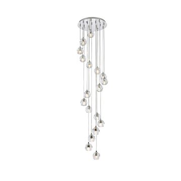 Eren 18-Light LED Pendant in Chrome
