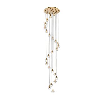 Eren 24-Light LED Pendant in Gold