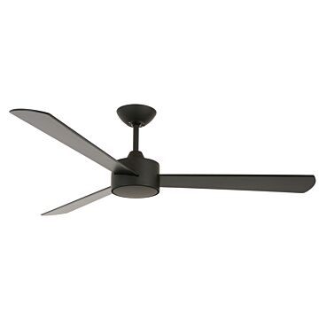 Climate III 52in Hanging Ceiling Fan in Matt Black