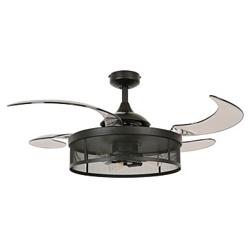 Meridian 3-Light 48in Fandelier in Black