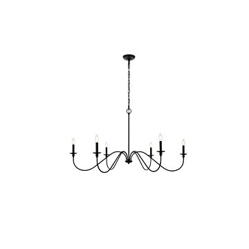Rohan 6-Light Chandelier in Matte Black