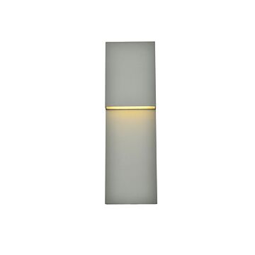 Raine LED Outdoor Wall Lamp in Silver