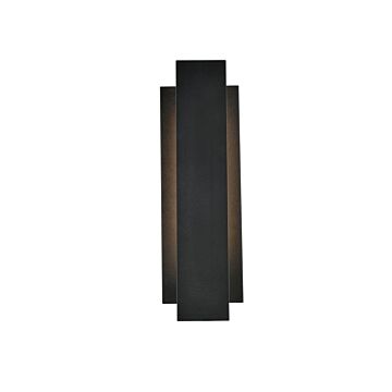 Raine LED Outdoor Wall Lamp in black