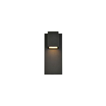 Raine LED Outdoor Wall Lamp in black