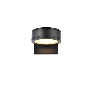 Raine LED Outdoor Wall Lamp in black