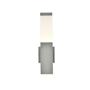 Raine LED Outdoor Wall Lamp in Silver