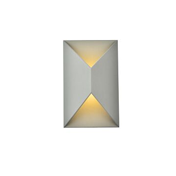 Raine LED Outdoor Wall Lamp in Silver