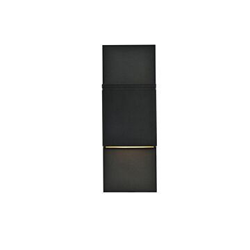 Raine LED Outdoor Wall Lamp in black