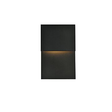 Raine LED Outdoor Wall Lamp in black
