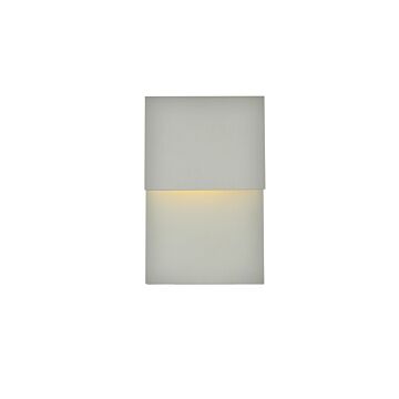 Raine LED Outdoor Wall Lamp in Silver