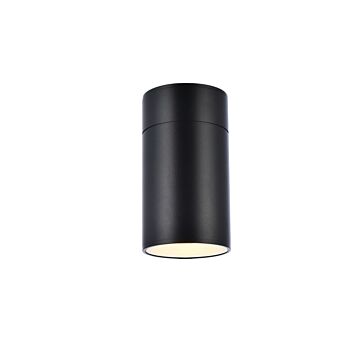 Raine LED Outdoor Wall Lamp in black