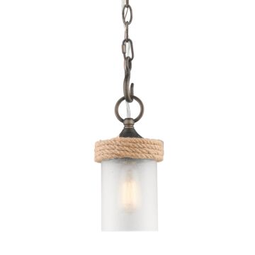 Chatham One Light Mini Pendant in Gunmetal Bronze by Golden