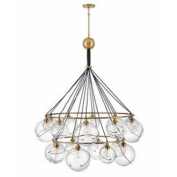 Skye LED Chandelier in Heritage Brass by Hinkley