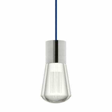 Alva LED Pendant in Satin Nickel by Visual Comfort Modern