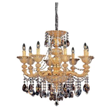 Mendelssohn Eight Light Chandelier in Two Tone Gold   24K by Allegri
