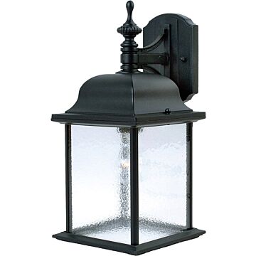 Senator One Light Outdoor Wall Lantern in Black by Maxim