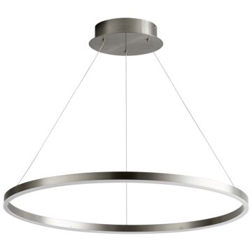 Circulo LED Pendant in Satin Nickel by Oxygen Lighting