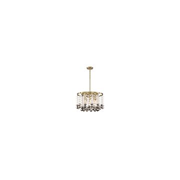Villa Rose 8-Light Chandelier in Brushed Gold