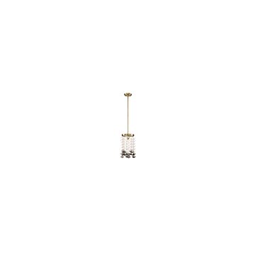 Villa Rose 1-Light Mini Pendant in Brushed Gold
