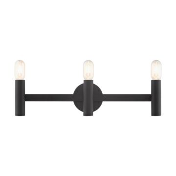 Copenhagen 3-Light Bathroom Vanity Light in Black