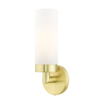 Aero 1-Light Wall Sconce in Satin Brass